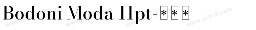 Bodoni Moda 11pt字体转换